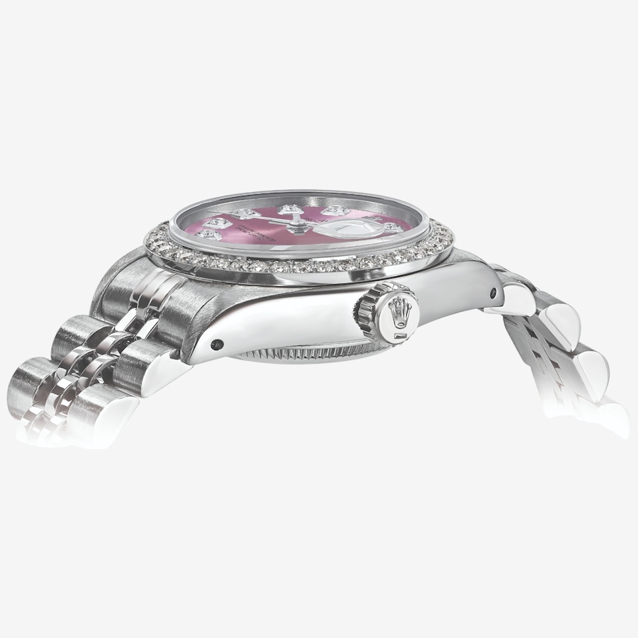 Image 749512_ALTMORE1.jpg, Product 749-512 / Price $15,299.99, Swiss Crown Pre-Owned Rolex - Independently Certified - 26mm Stainless Steel Datejust Watch with Jubilee Bracelet, Pink Diamond Dial and Diamond Bezel from Swiss Crown on TSC.ca's Jewellery department