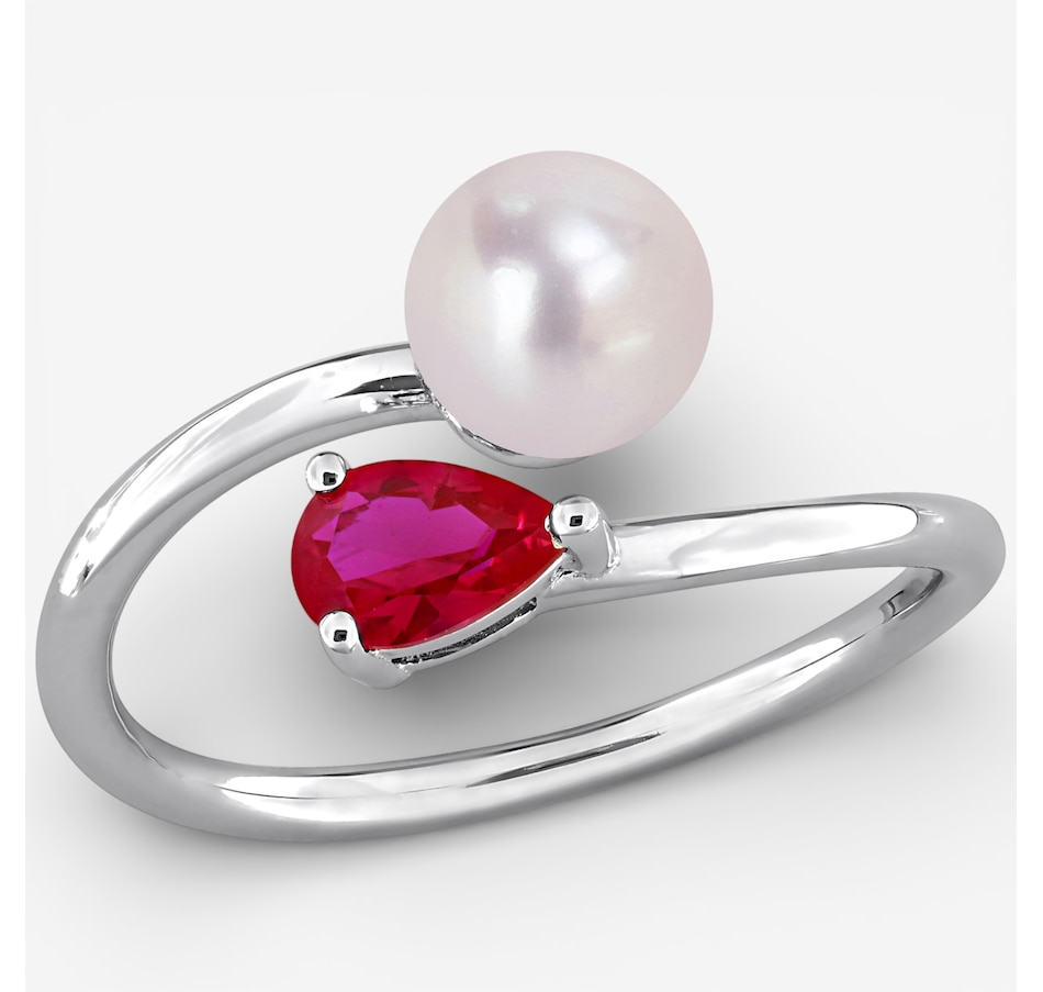 Image 749526_RRUBY.jpg, Product 749-526 / Price $79.99, Amour Pearls Sterling Silver 6-6.5mm Fresh Water Cultured Pearl Ring from Amour Pearls on TSC.ca's Jewellery department