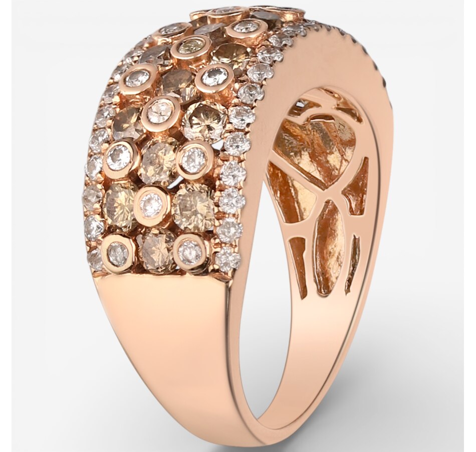 Image 749621_ALTMORE1.jpg, Product 749-621 / Price $4,499.99, 14K Rose Gold Champagne and White Diamond Band from Diamond Show on TSC.ca's Jewellery department