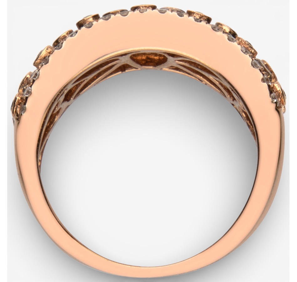 Image 749621_ALTMORE2.jpg, Product 749-621 / Price $4,499.99, 14K Rose Gold Champagne and White Diamond Band from Diamond Show on TSC.ca's Jewellery department
