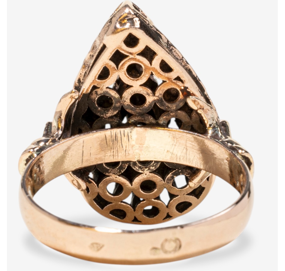 Image 749657_ALTMORE3.jpg, Product 749-657 / Price $1,688.00, Estate Originals 9K Rose Gold Antique Rose-Cut Diamond Pear-Shaped Ring from Estate Originals on TSC.ca's Jewellery department