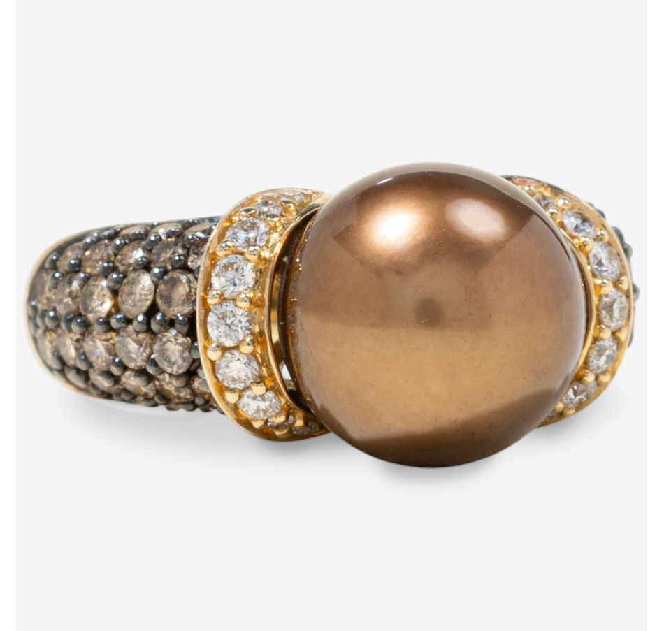 Image 749670_ALTMORE1.jpg, Product 749-670 / Price $4,295.00, Estate Originals 14K Yellow Gold South Sea Pearl and Diamond Ring from Estate Originals on TSC.ca's Jewellery department