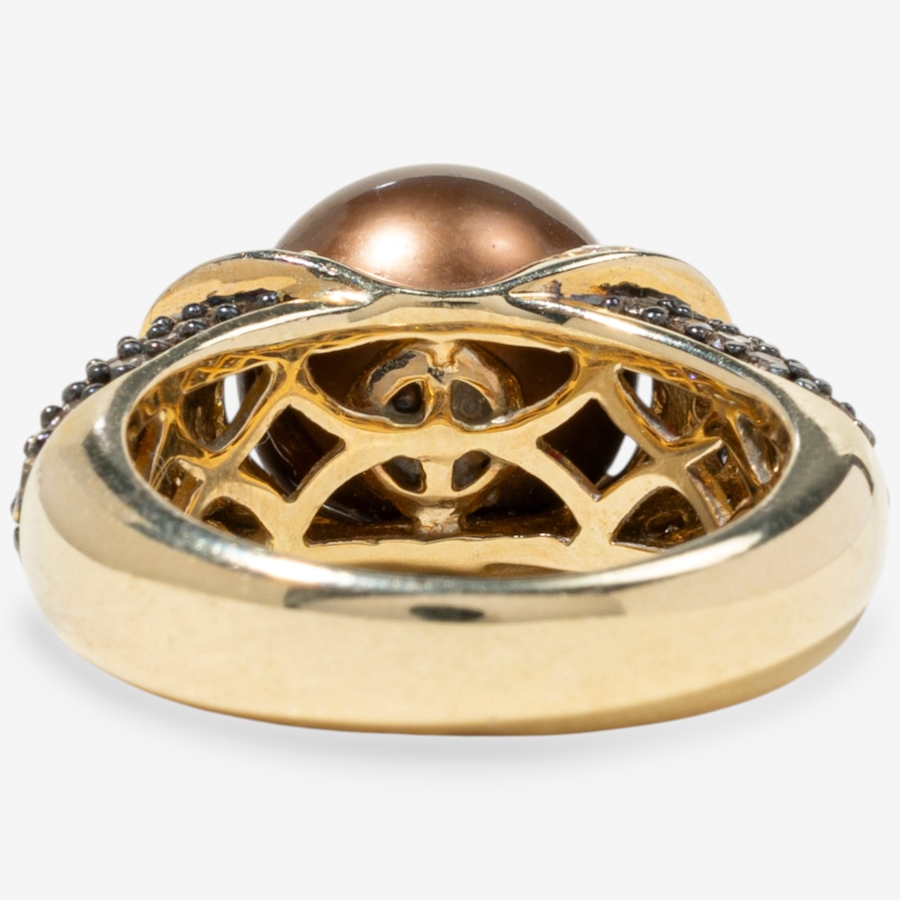 Image 749670_ALTMORE3.jpg, Product 749-670 / Price $4,295.00, Estate Originals 14K Yellow Gold South Sea Pearl and Diamond Ring from Estate Originals on TSC.ca's Jewellery department
