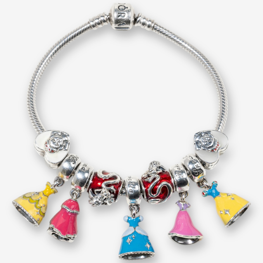Image 749718_ALTMORE1.jpg, Product 749-718 / Price $845.00, Estate Originals Sterling Silver 7.5" Pandora Moments Bracelet with Disney Princess Charms from Estate Originals on TSC.ca's Jewellery department