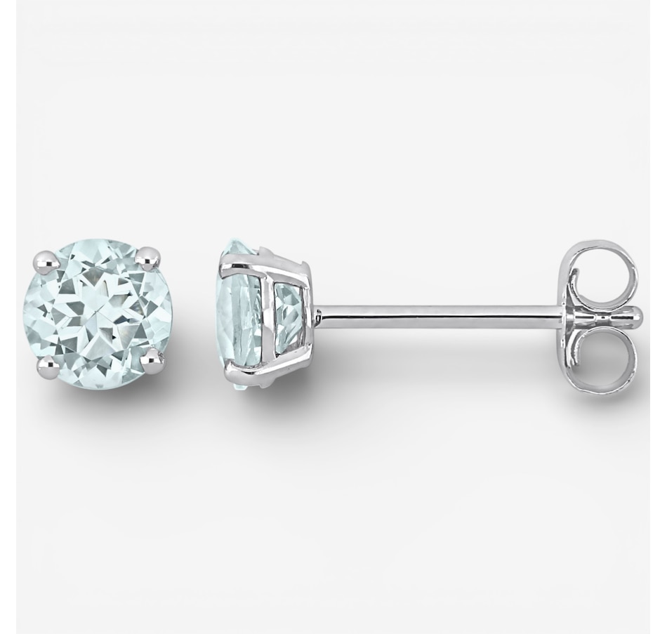 Image 749722.jpg, Product 749-722 / Price $279.99, Jewel of a Deal 14K White Gold Aquamarine Stud Earrings on TSC.ca's Jewellery department