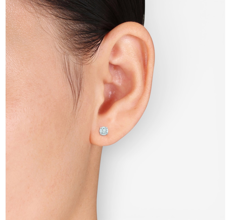 Image 749722_ALTMORE2.jpg, Product 749-722 / Price $279.99, Jewel of a Deal 14K White Gold Aquamarine Stud Earrings on TSC.ca's Jewellery department