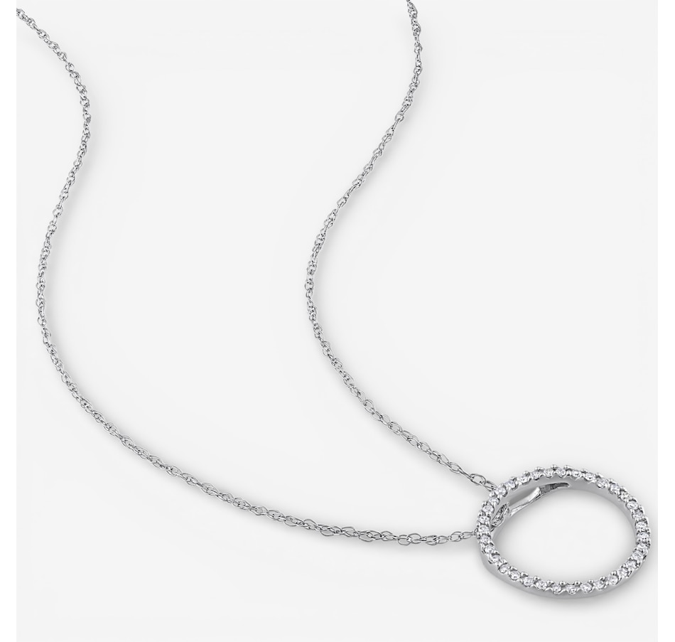 Image 749723_ALTMORE1.jpg, Product 749-723 / Price $399.99, Jewel of a Deal 10K White Gold Diamond Circle Pendant with Chain on TSC.ca's Jewellery department