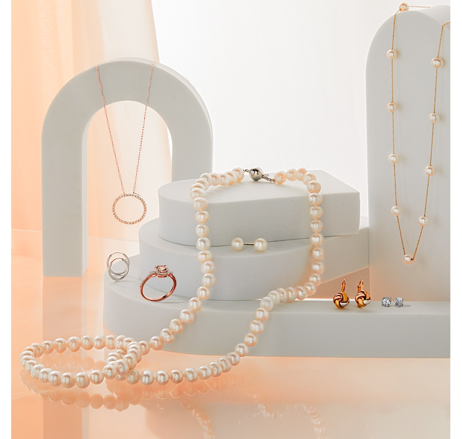 Image 749724_ALTMORE100.jpg, Product 749-724 / Price $599.99, Jewel of a Deal 10K Rose Gold Morganite and Diamond Halo Ring on TSC.ca's Jewellery department