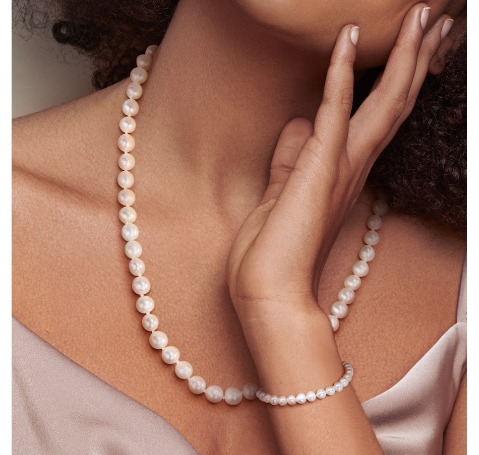 Image 749733_ALTMORE4.jpg, Product 749-733 / Price $89.99, Jewel of a Deal Goldtone 6-7mm Freshwater Cultured Pearl Strand Necklace And Bracelet Set on TSC.ca's Jewellery department