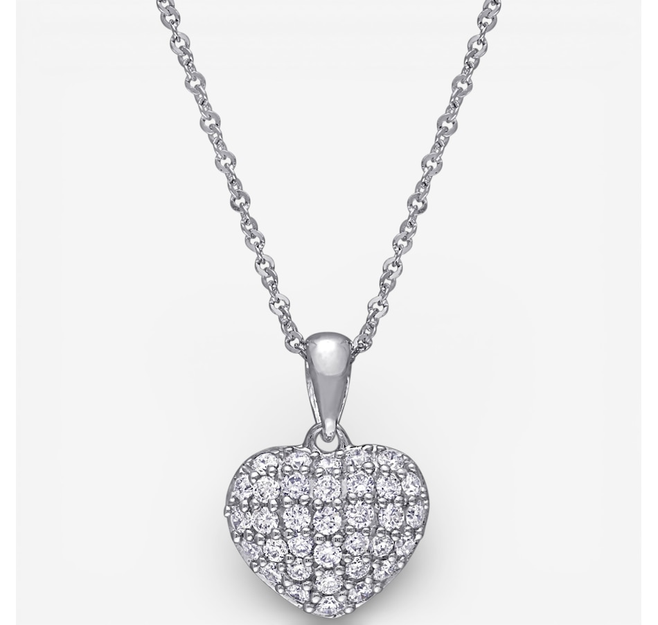 Image 749736.jpg, Product 749-736 / Price $849.99, Jewel of a Deal 14K White Gold Diamond Heart Pendant With Chain on TSC.ca's Jewellery department