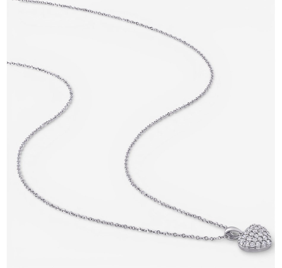 Image 749736_ALTMORE1.jpg, Product 749-736 / Price $849.99, Jewel of a Deal 14K White Gold Diamond Heart Pendant With Chain on TSC.ca's Jewellery department