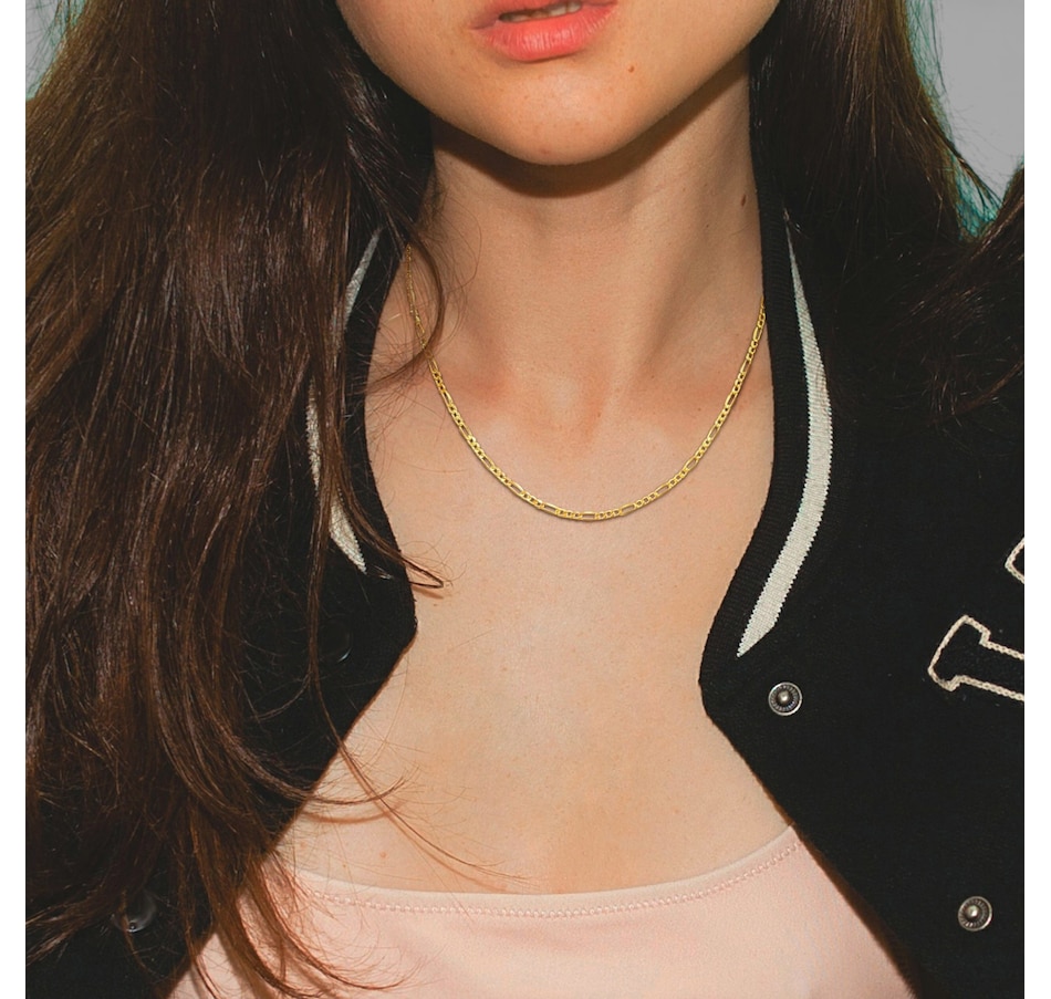 Image 749739_ALTMORE3.jpg, Product 749-739 / Price $489.99, Silver Gallery 10K Yellow Gold Figaro Link Chain Necklace on TSC.ca's Jewellery department