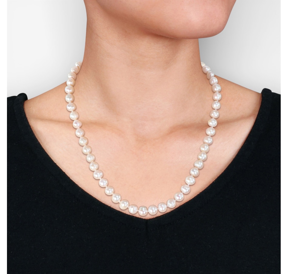 Image 749747_ALTMORE3.jpg, Product 749-747 / Price $99.99, Jewel of a Deal Sterling Silver 8-9mm Freshwater Cultured Pearl Bracelet & Necklace Set on TSC.ca's Jewellery department