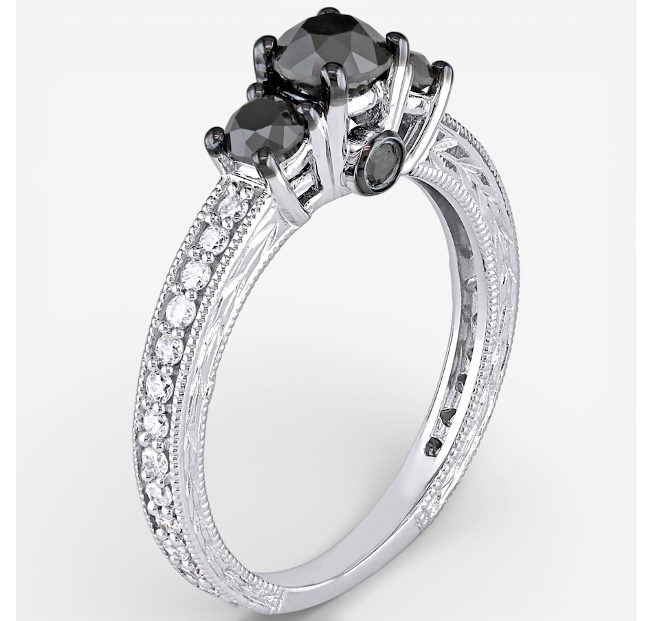 Image 749757_ALTMORE1.jpg, Product 749-757 / Price $999.99, Jewel of a Deal 10K White Gold Black & White Diamond Ring on TSC.ca's Jewellery department