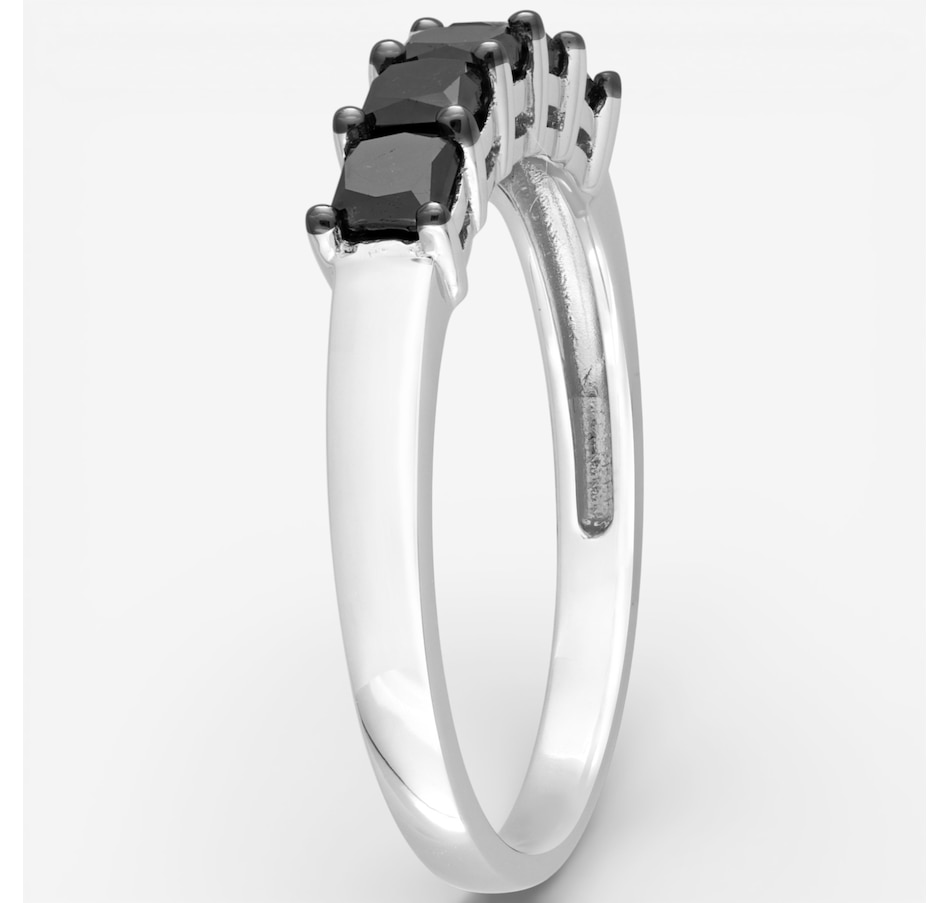 Image 749759_ALTMORE1.jpg, Product 749-759 / Price $999.99, Jewel of a Deal 14K White Gold Princess Cut Black Diamond Ring on TSC.ca's Jewellery department