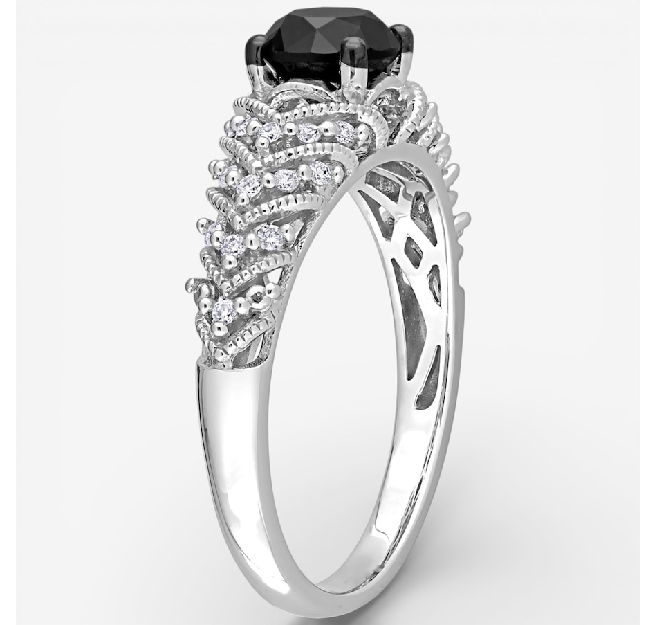 Image 749763_ALTMORE1.jpg, Product 749-763 / Price $1,129.99, Jewel of a Deal 14K White Gold Black & White Diamond Ring on TSC.ca's Jewellery department