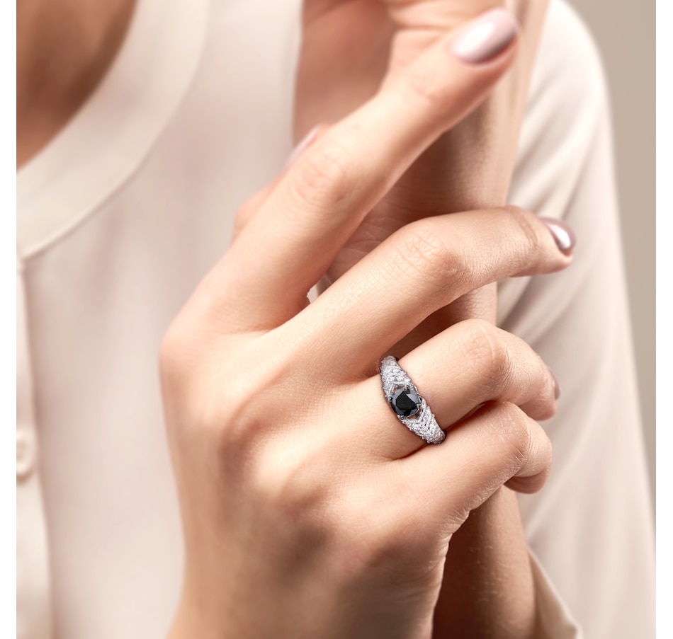 Image 749763_ALTMORE4.jpg, Product 749-763 / Price $1,129.99, Jewel of a Deal 14K White Gold Black & White Diamond Ring on TSC.ca's Jewellery department