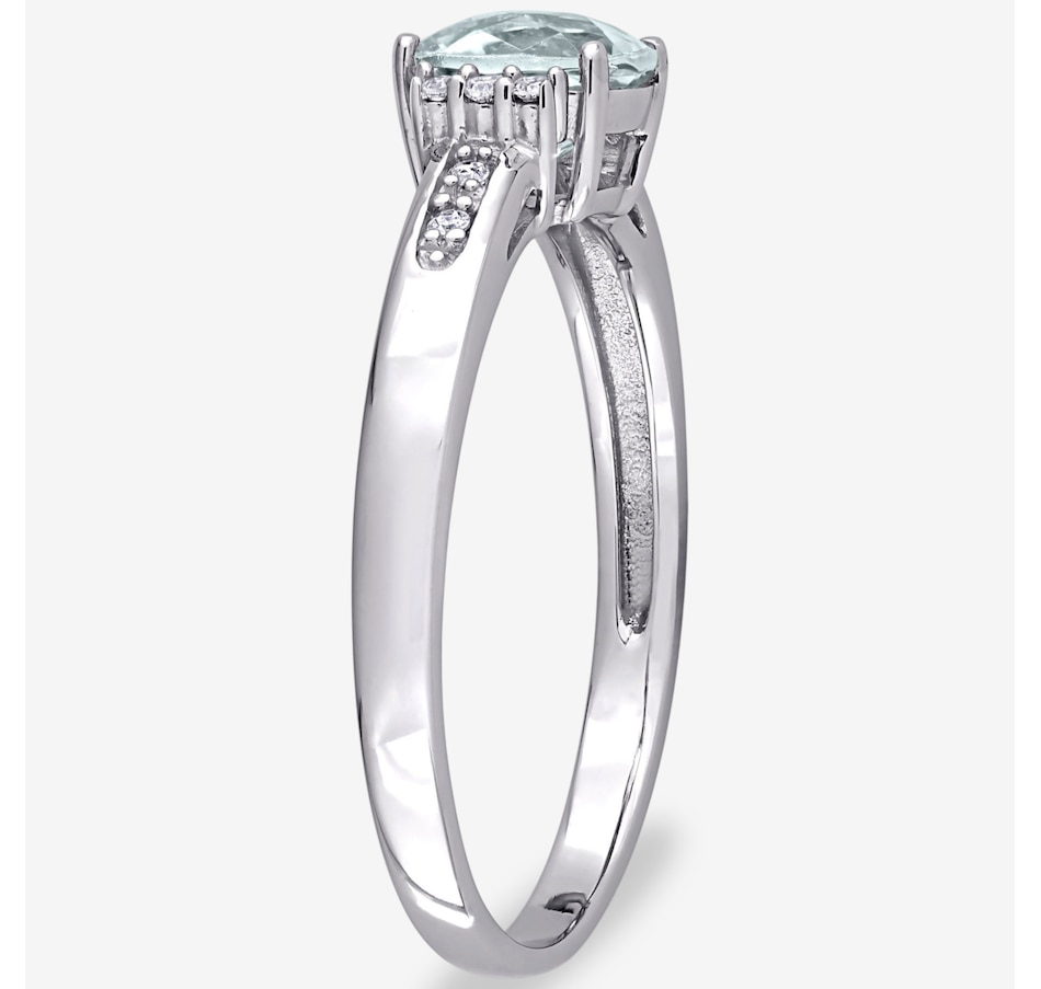 Image 749819_ALTMORE1.jpg, Product 749-819 / Price $549.99, Jewel of a Deal 10K White Gold Aquamarine & Diamond Accent Ring on TSC.ca's Jewellery department