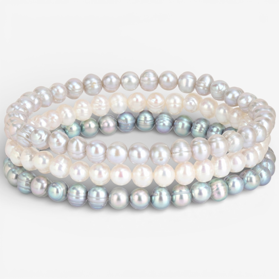 Image 749868.jpg, Product 749-868 / Price $69.99, Amour Pearls 3.5-5.5mm Multicolour FreshWater Cultured Pearl Elastic Bracelet from Amour Pearls on TSC.ca's Jewellery department