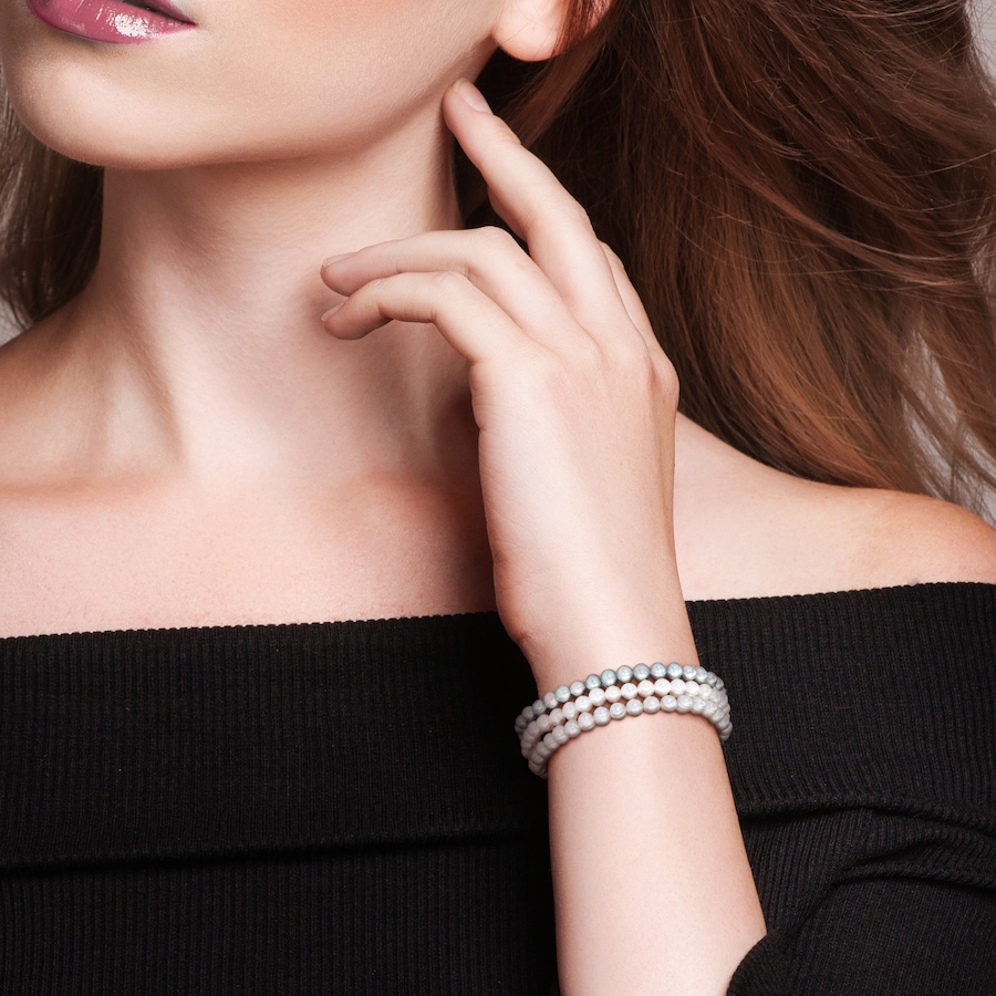 Image 749868_ALTMORE3.jpg, Product 749-868 / Price $69.99, Amour Pearls 3.5-5.5mm Multicolour FreshWater Cultured Pearl Elastic Bracelet from Amour Pearls on TSC.ca's Jewellery department