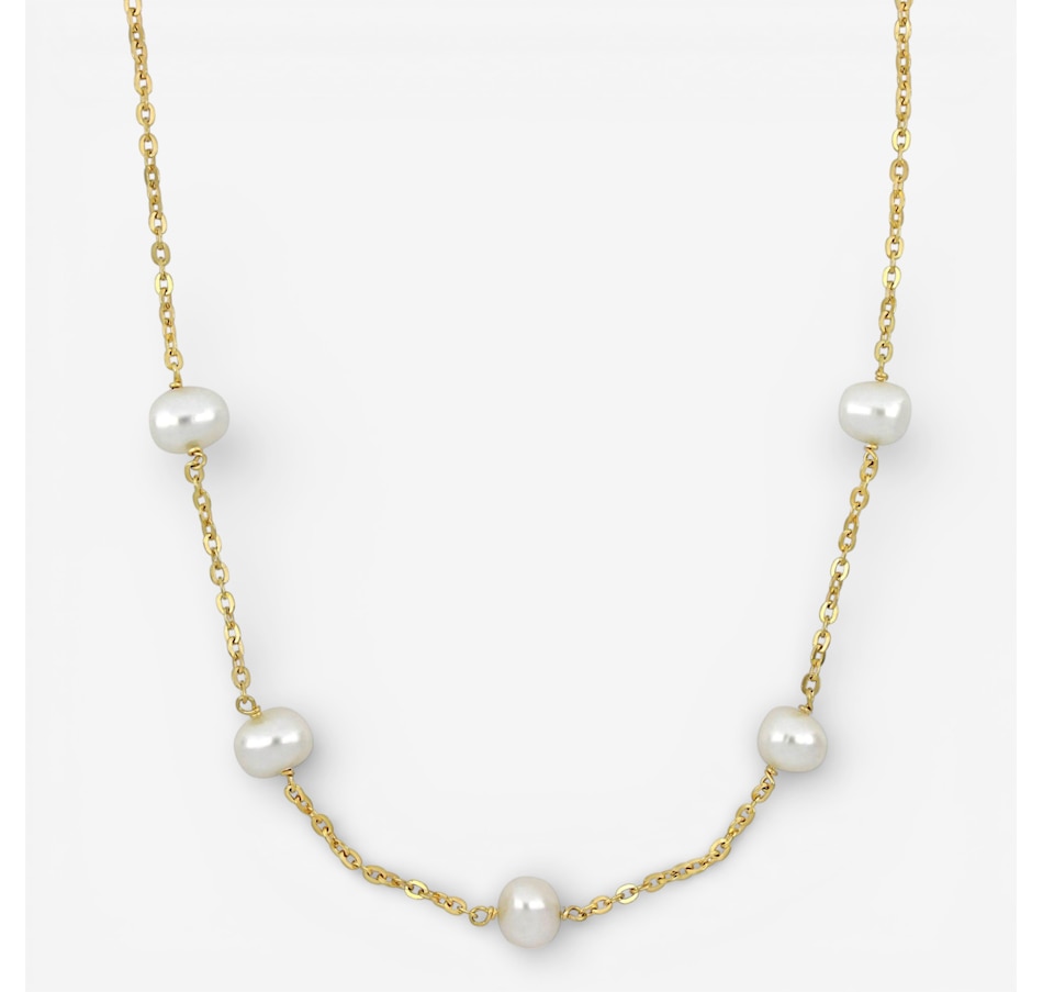 Image 749874.jpg, Product 749-874 / Price $189.99, Amour Pearls Sterling Silver/18K Yellow Gold Plate 9-10mm Freshwater Cultured Pearl from Amour Pearls on TSC.ca's Jewellery department