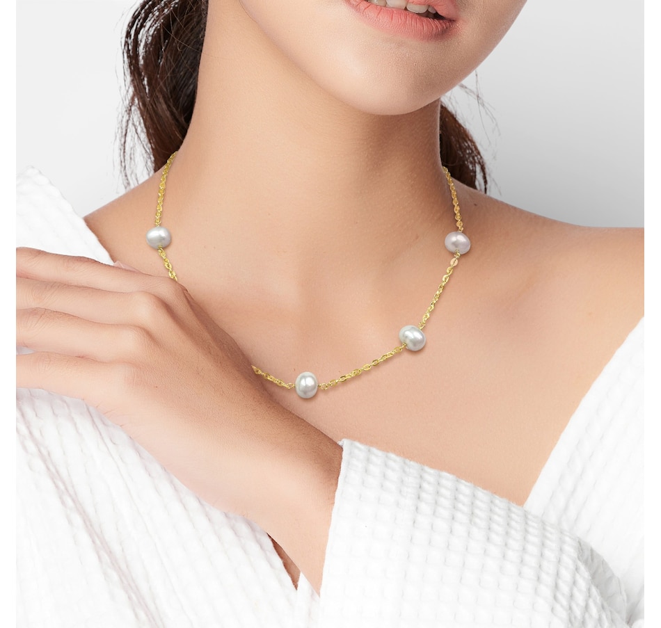 Image 749874_ALTMORE3.jpg, Product 749-874 / Price $189.99, Amour Pearls Sterling Silver/18K Yellow Gold Plate 9-10mm Freshwater Cultured Pearl from Amour Pearls on TSC.ca's Jewellery department