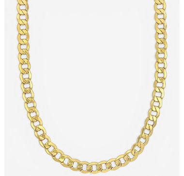 Jewel of a Deal 10K Yellow Gold Men's Curb Link Chain Necklace