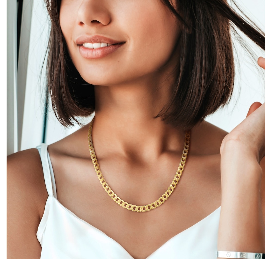 Image 749886_ALTMORE3.jpg, Product 749-886 / Price $2,699.99, Jewel of a Deal 10K Yellow Gold Men's Curb Link Chain Necklace on TSC.ca's Jewellery department