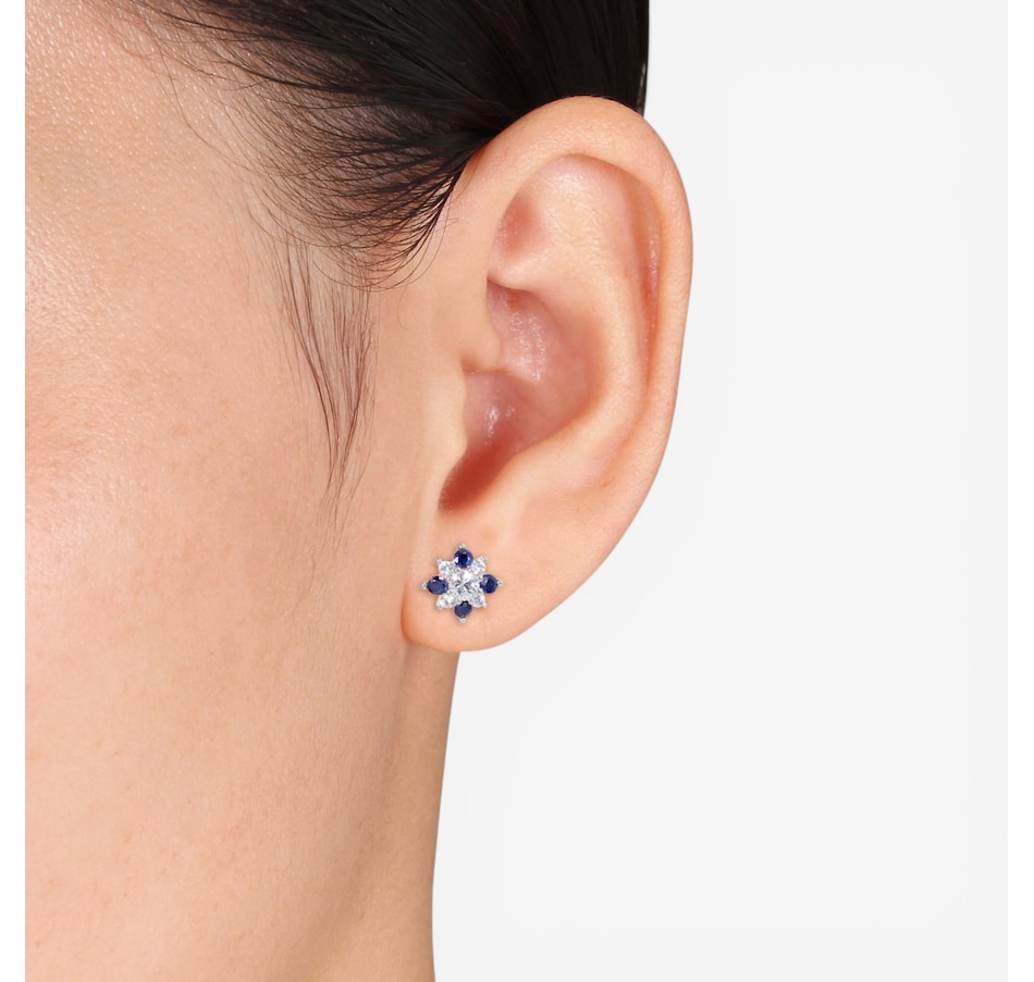 Image 749922_ALTMORE1.jpg, Product 749-922 / Price $749.99, Jewel of a Deal 14K White Gold Blue & White Sapphire Stud Earrings on TSC.ca's Jewellery department