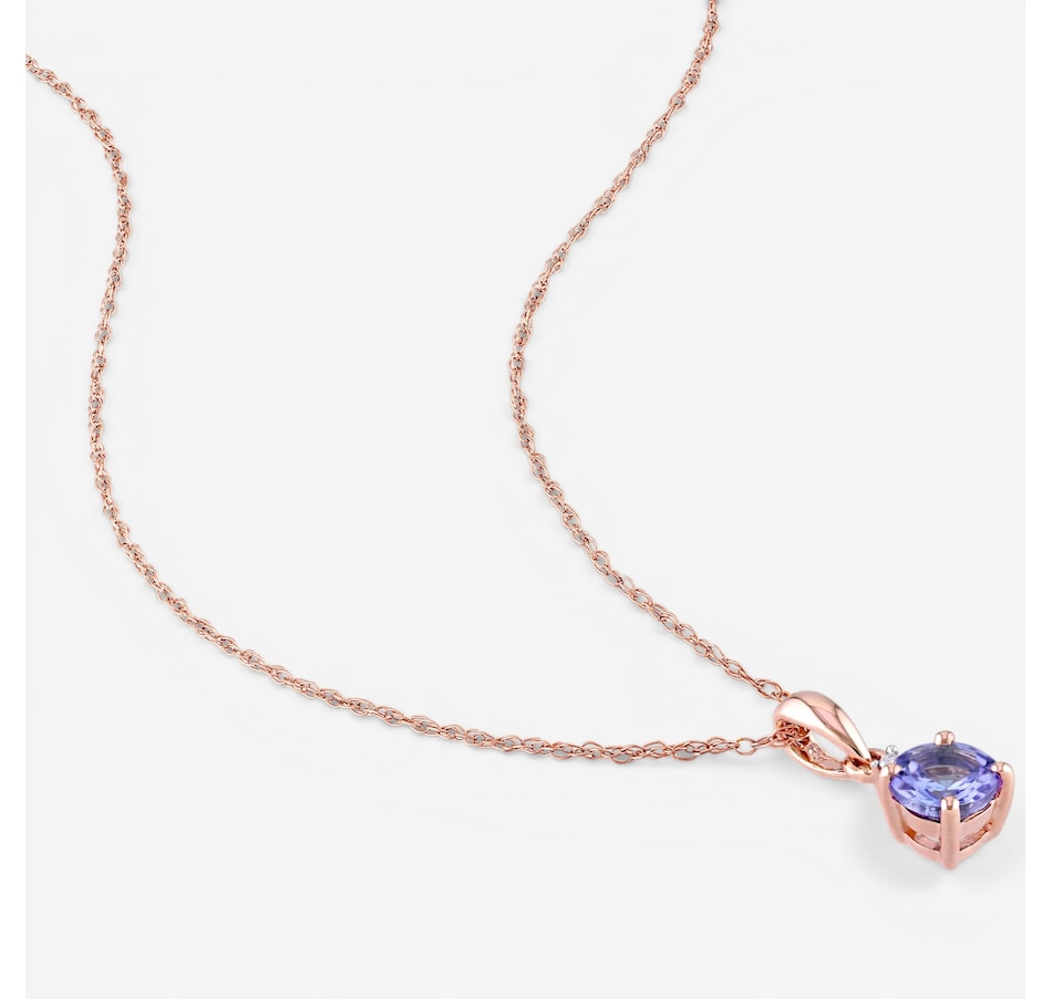 Image 749958_ALTMORE2.jpg, Product 749-958 / Price $379.99, Jewel of a Deal 10K Rose Gold Tanzanite & Diamond Pendant with Chain on TSC.ca's Jewellery department