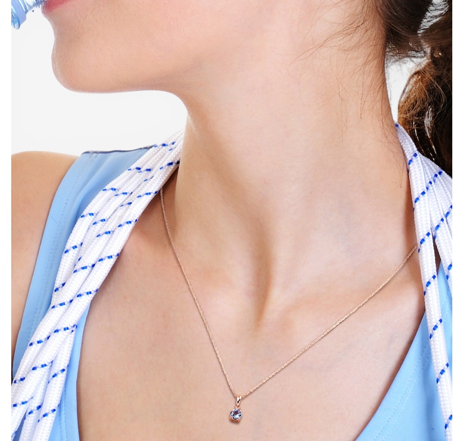 Image 749958_ALTMORE4.jpg, Product 749-958 / Price $379.99, Jewel of a Deal 10K Rose Gold Tanzanite & Diamond Pendant with Chain on TSC.ca's Jewellery department