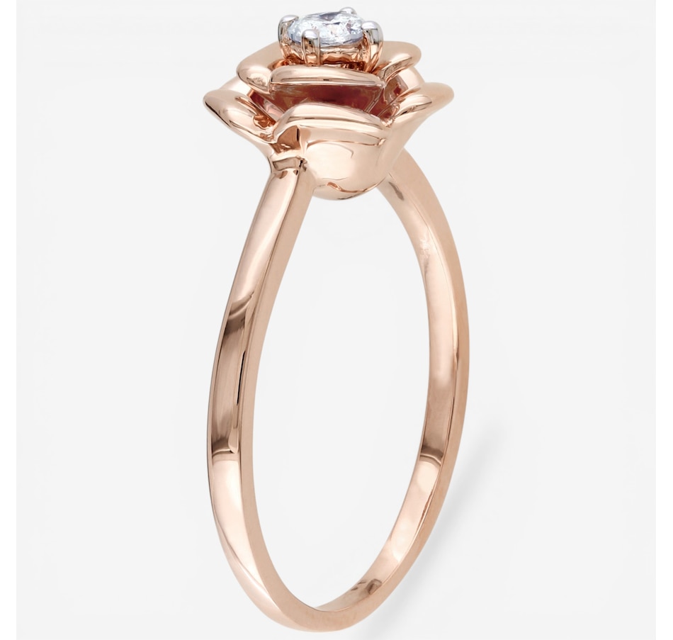 Image 749980_ALTMORE1.jpg, Product 749-980 / Price $899.99, Jewel of a Deal 10K Rose Gold Diamond Flower Ring on TSC.ca's Jewellery department