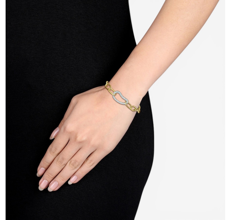 Image 749991_ALTMORE2.jpg, Product 749-991 / Price $8,999.99, Jewel of a Deal 14K Two-Tone Gold Diamond Oval Link Bracelet on TSC.ca's Jewellery department