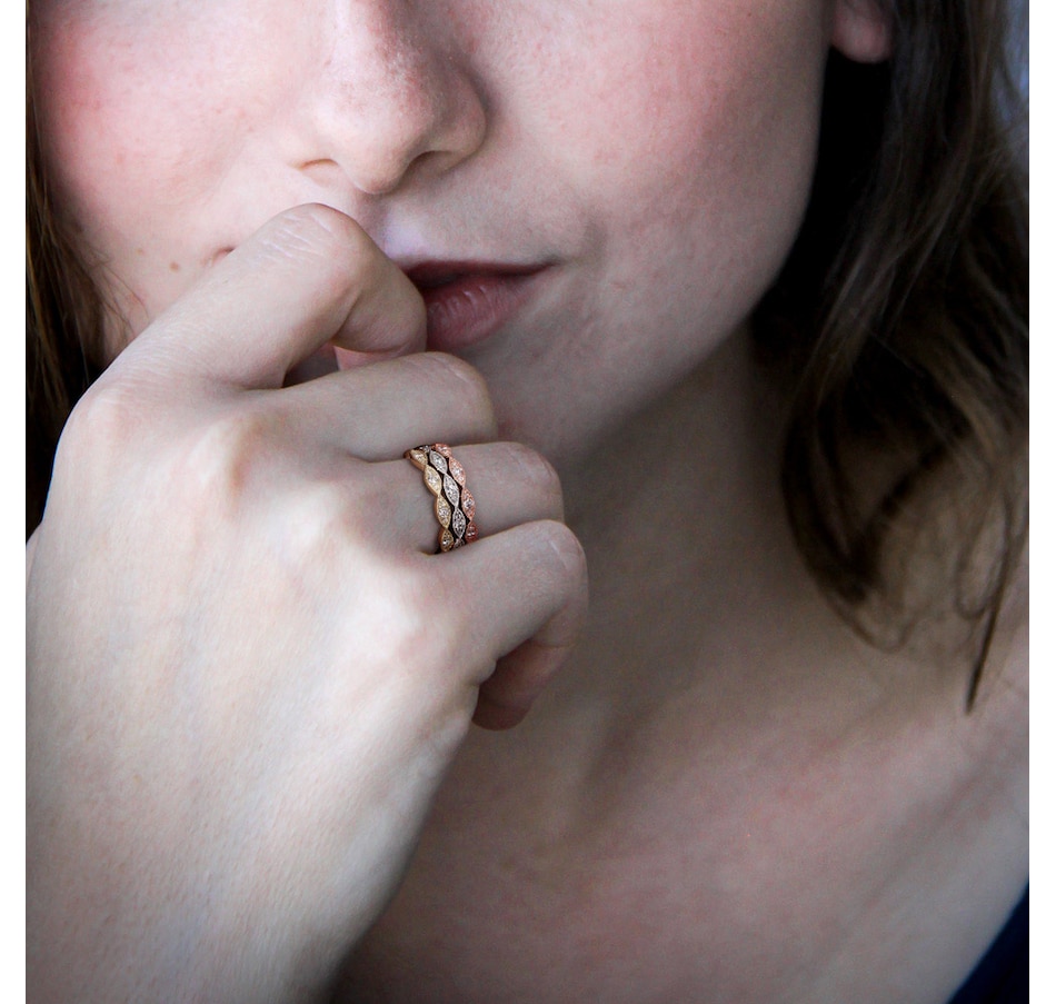 Image 749993_ALTMORE4.jpg, Product 749-993 / Price $2,799.99, Jewel of a Deal 14K Tri-Gold 0.50 ctw Set of 3 Diamond Bands on TSC.ca's Jewellery department