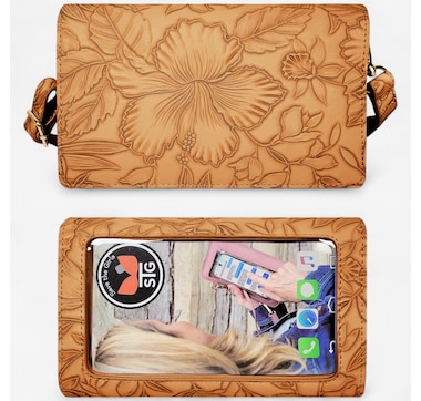 Product 751-426 / Price $39.99 , Save the Girls Vista Vail Touchscreen Crossbody with RFID
