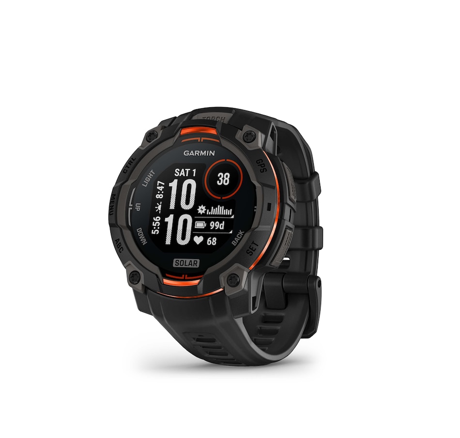 Image 751437.jpg, Product 751-437 / Price $579.99, Garmin Instinct 3 AMOLED GPS Smartwatch with Solar Charging (45 mm) from Garmin on TSC.ca's Electronics department