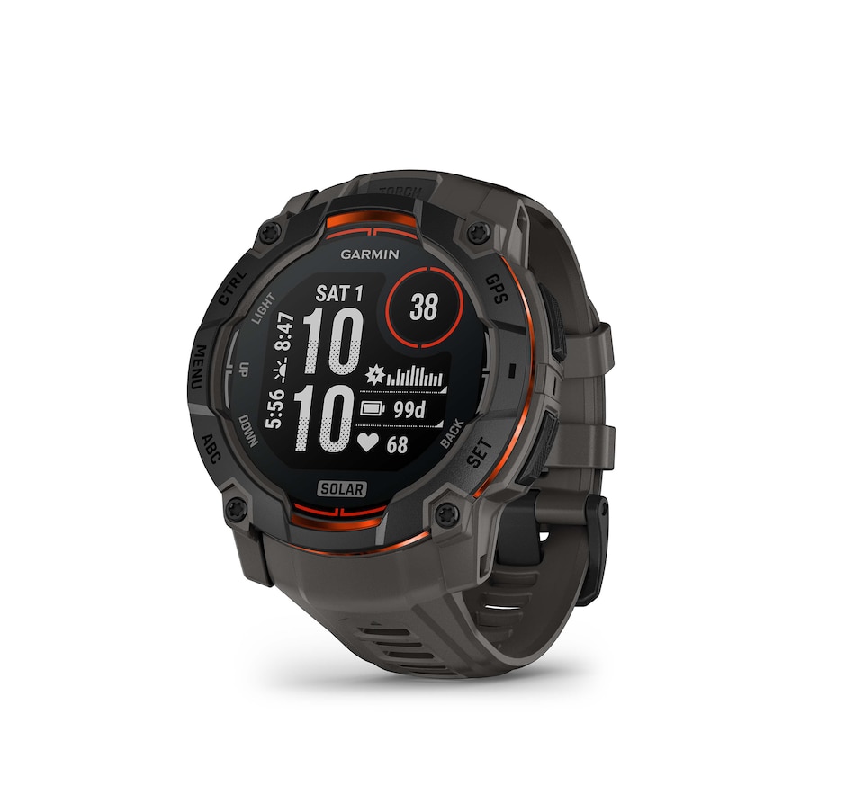 Image 751438.jpg, Product 751-438 / Price $659.99, Garmin Instinct 3 AMOLED GPS Smartwatch with Solar Charging (50 mm) from Garmin on TSC.ca's Electronics department