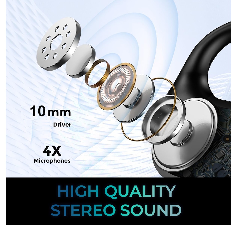 Image 751457_ALTMORE7.jpg, Product 751-457 / Price $49.99, Adesso Xtream T4 Open-Ear Bluetooth Earbuds with Charging Case from Adesso on TSC.ca's Electronics department