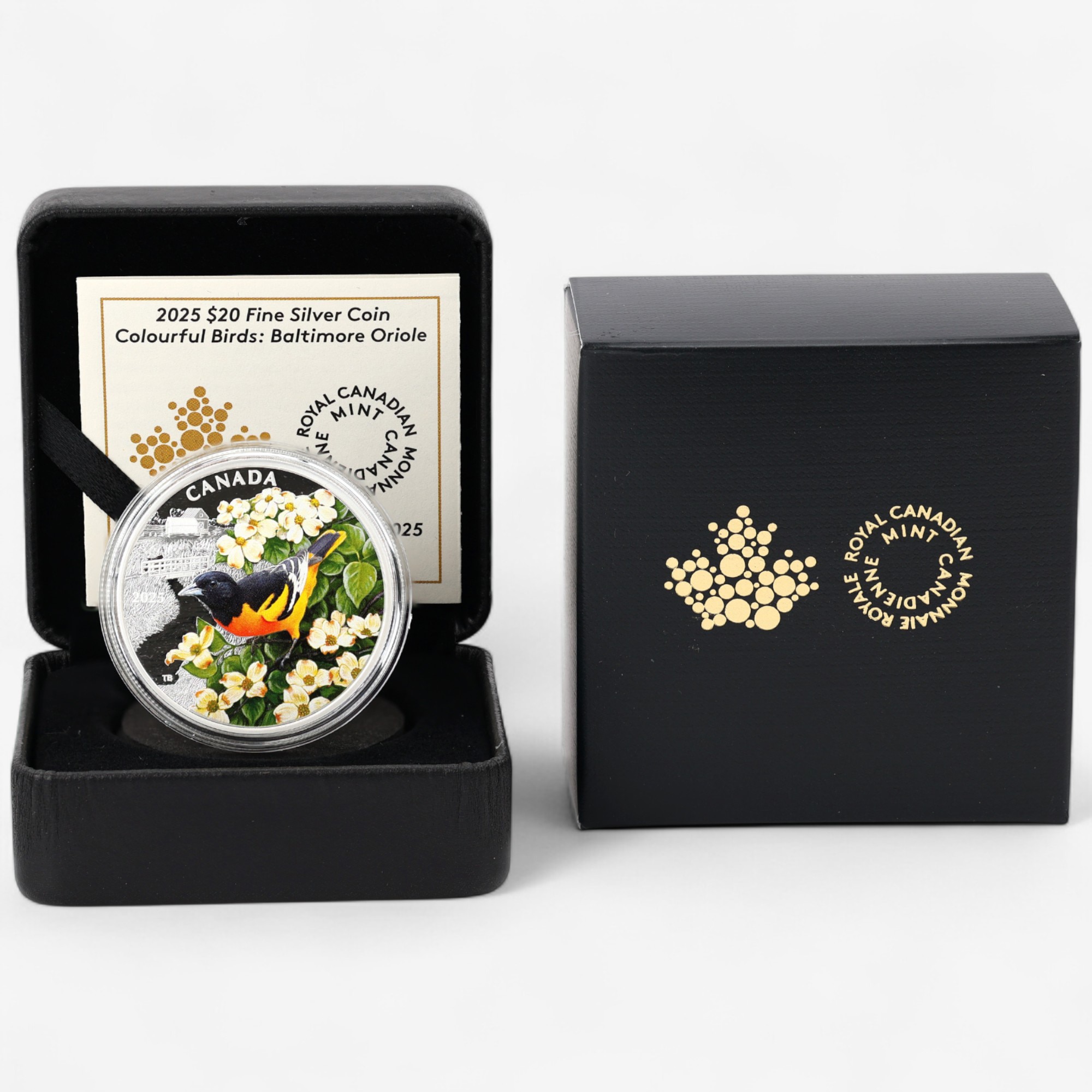 2025 $20 Fine Silver Colourful Birds: Baltimore Oriole - TSC.ca