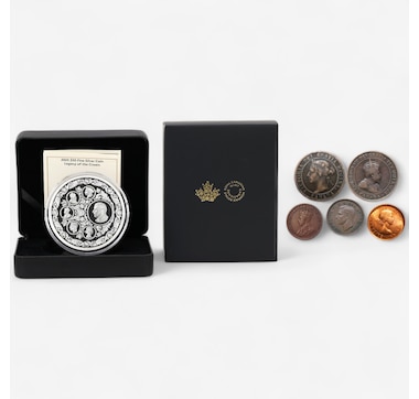 2025 $50 Legacy of the Crown 5-Ounce Fine Silver Coin plus Exclusive Bonus Historic Legacy of the Crown Coin Set