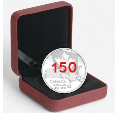 2017 Enamelled Proof Silver Dollar Our Home and Native Land
