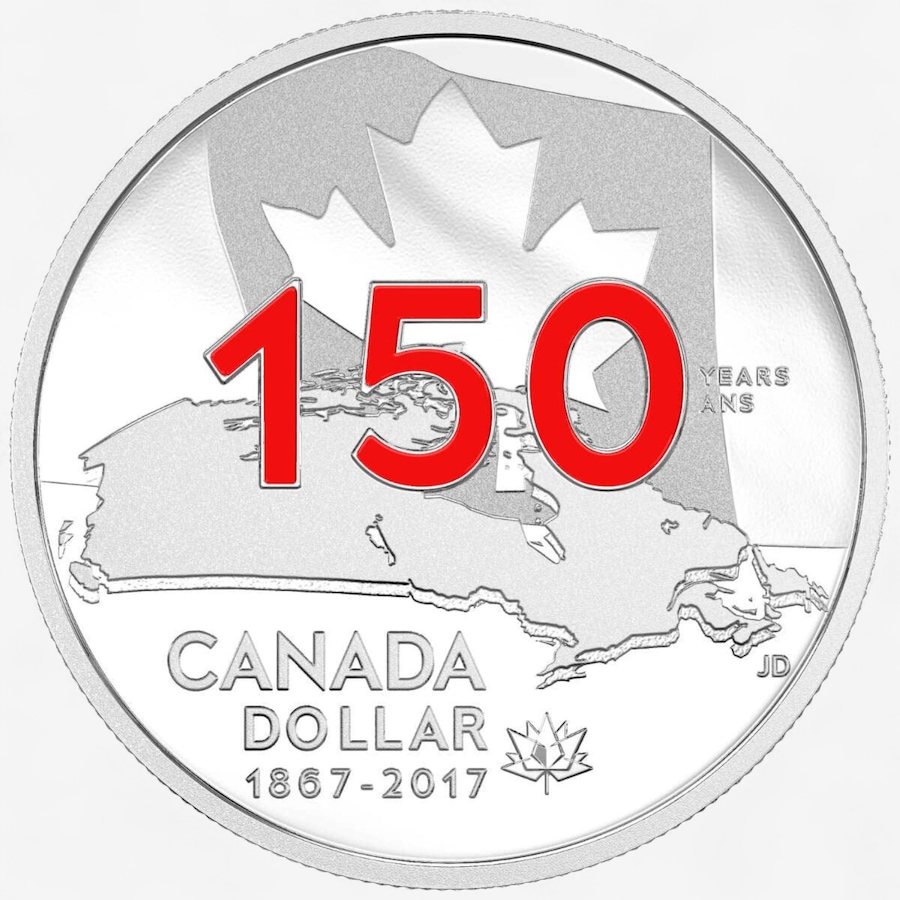 Image 751474_ALTMORE1.jpg, Product 751-474 / Price $79.95, 2017 Enamelled Proof Silver Dollar Our Home and Native Land from Royal Canadian Mint (RCM) on TSC.ca's Coins department