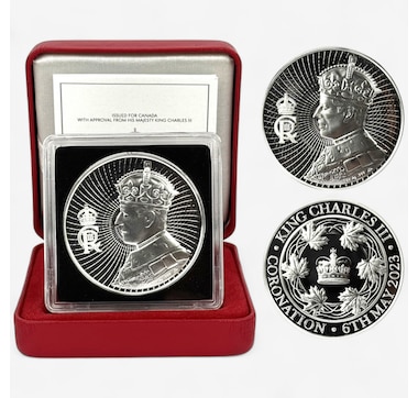 King Charles III One Ounce Fine Silver Canada Coronation Medallion