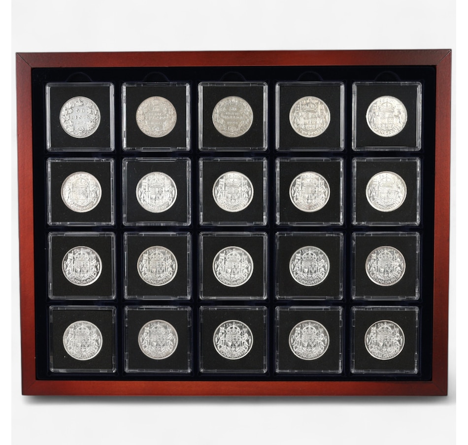 Image 751483_ALTMORE1.jpg, Product 751-483 / Price $1,895.00, Complete Half-Dollar Collection, 1937–2025 (plus additional Victoria, Edward and George V coins; 98 coins total, 37 struck in silver) from Canadian Coin & Currency on TSC.ca's Coins department