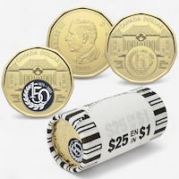 2025 Supreme Court $1 Mint Roll - Mixed 25-Coin Roll, Coloured and Classic