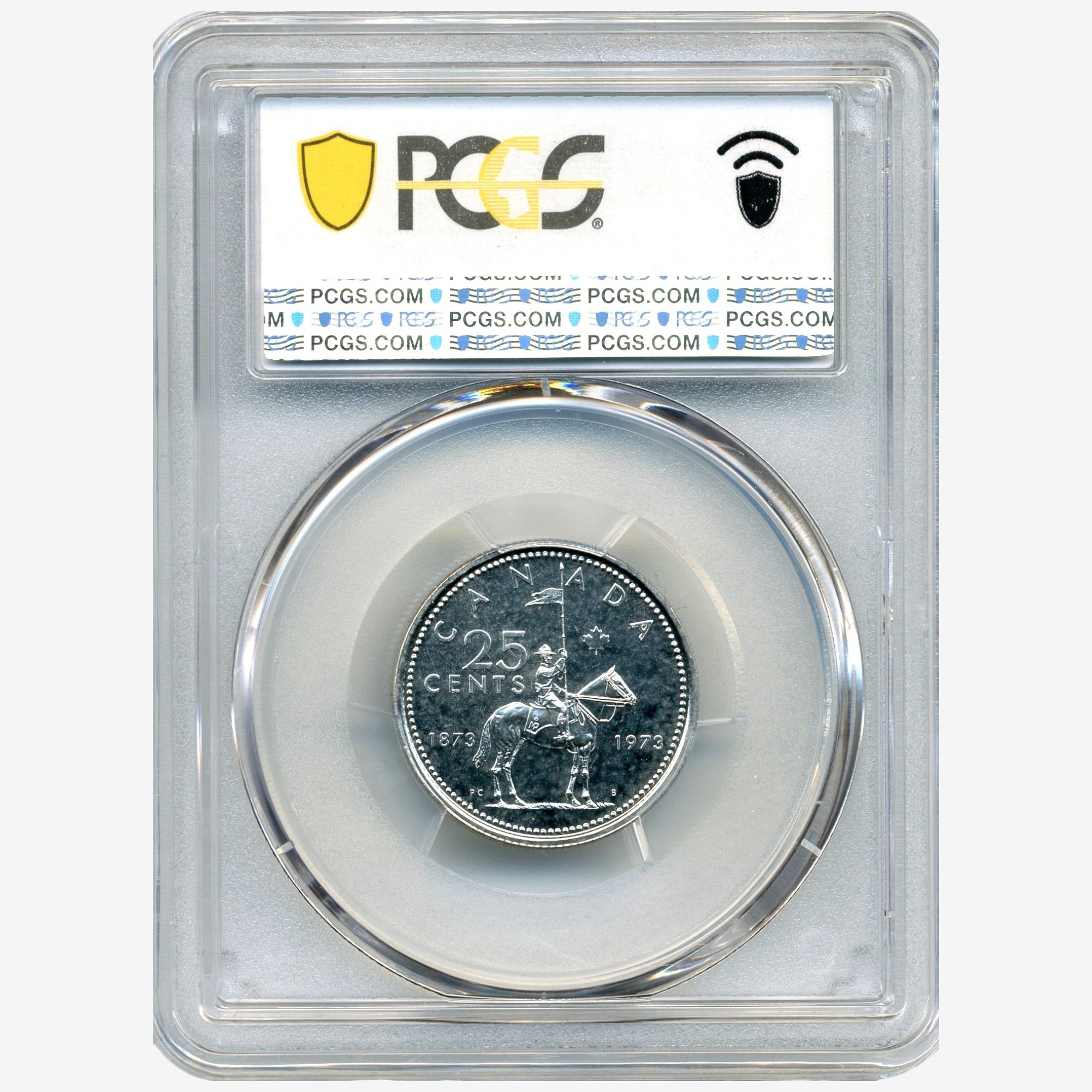 Rare 1973 Large-Bust Quarter, ICCS Certified PL-66 - TSC.ca