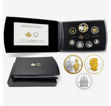 2018 Fine Silver Proof Set with Captain Cook Commemorative Silver Dollar