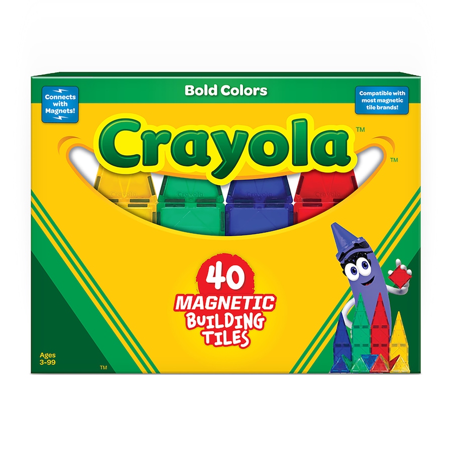 Image 752182_ALTMORE2.jpg, Product 752-182 / Price $39.99, CreateOn Crayola Bold and Bright Magnetic Tile (40-piece set) from Createon on TSC.ca's Toys & Hobbies department