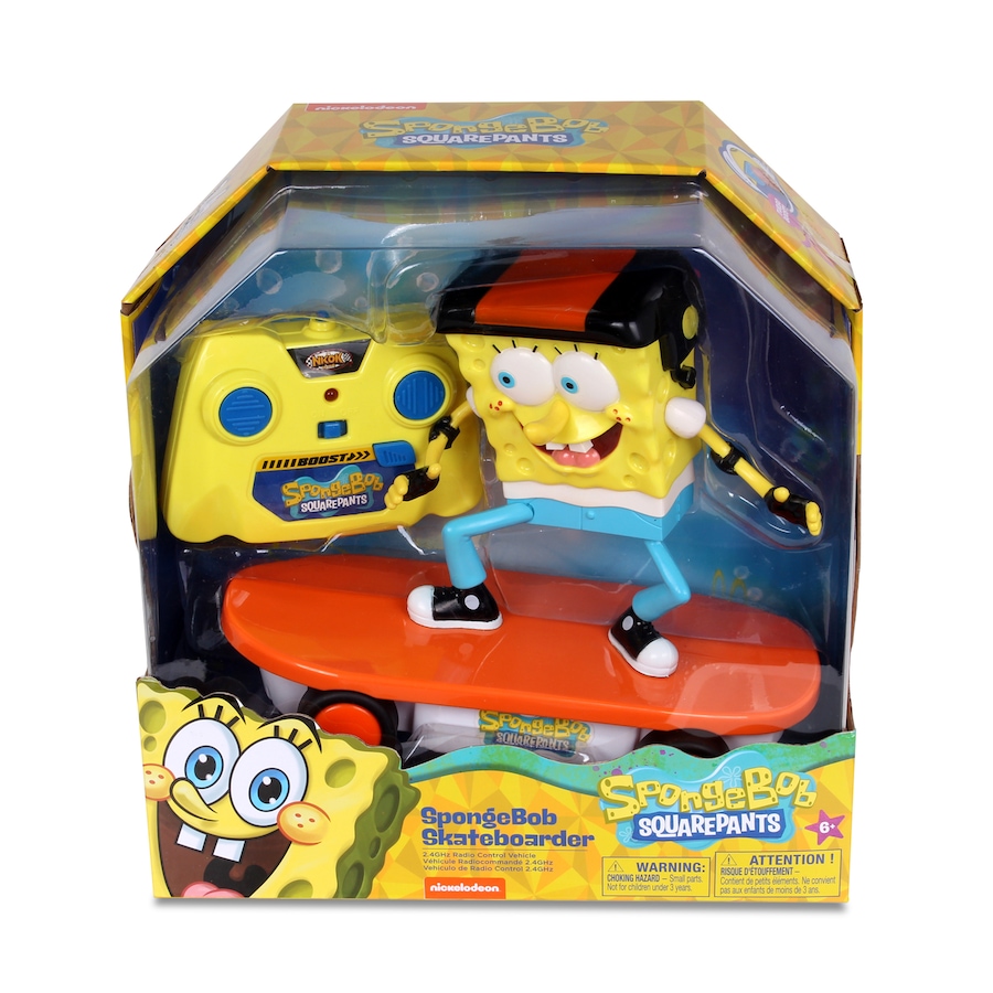 Image 752185_ALTMORE5.jpg, Product 752-185 / Price $29.99, NKOK RC Spongebob Skateboarder 2.4 GHz Turbo Boost from Nkok on TSC.ca's Toys & Hobbies department