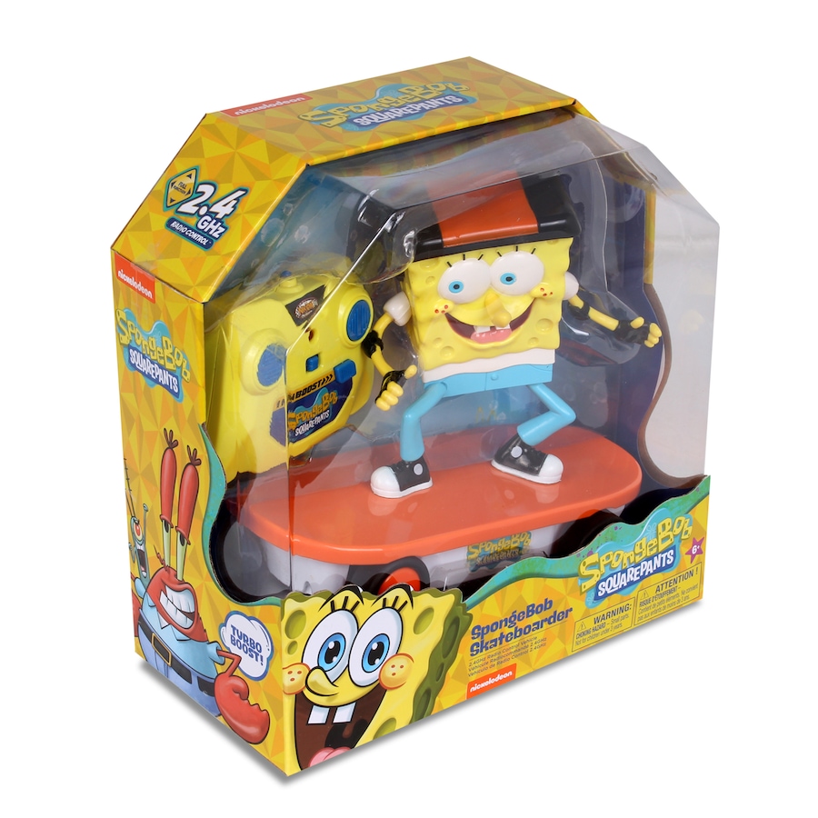 Image 752185_ALTMORE6.jpg, Product 752-185 / Price $29.99, NKOK RC Spongebob Skateboarder 2.4 GHz Turbo Boost from Nkok on TSC.ca's Toys & Hobbies department